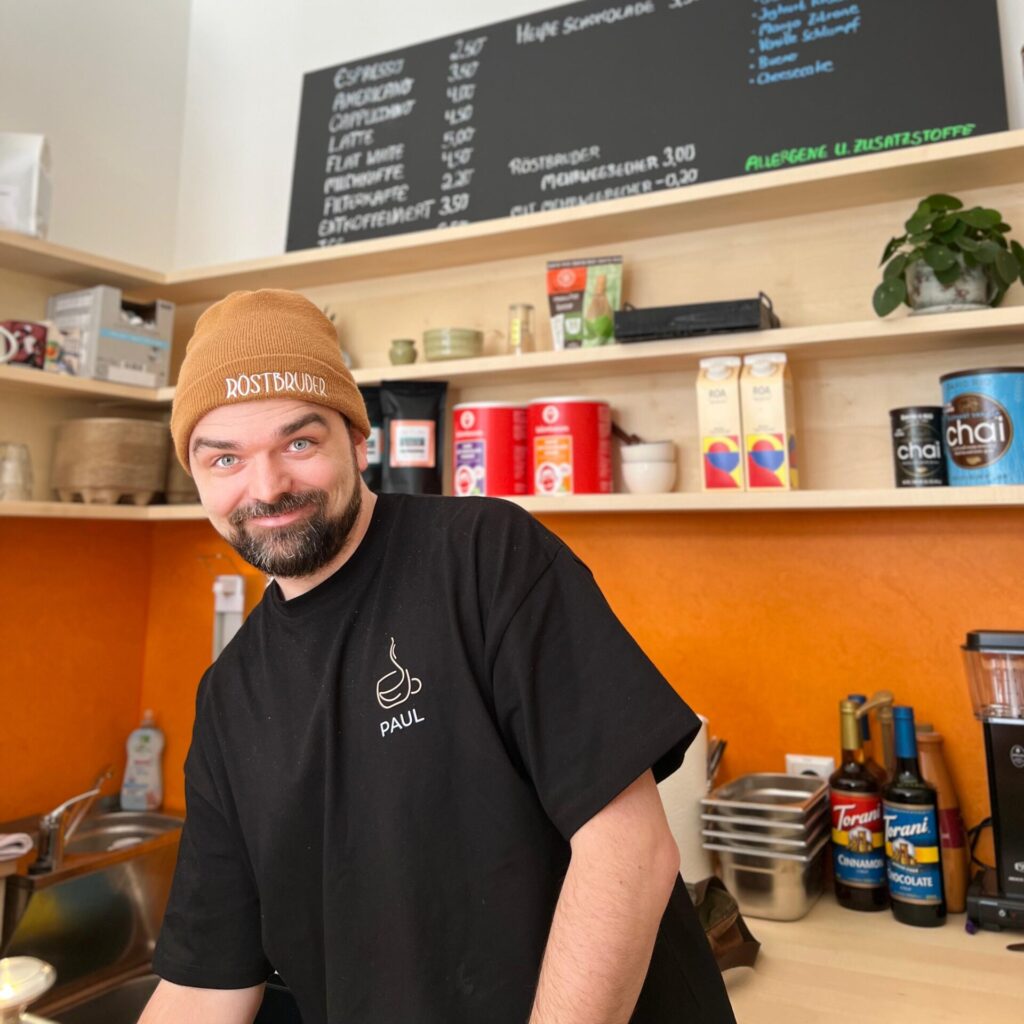 Roestbruder- Inhaber Paul Sommerfeld- Kaffee in Wittenberg